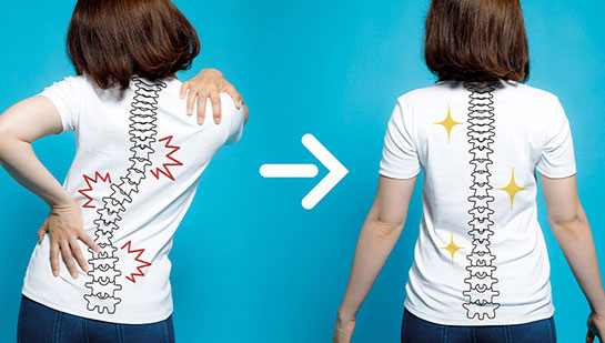 Woman with good posture after chiropractic treatment from Phoenix chiropractor