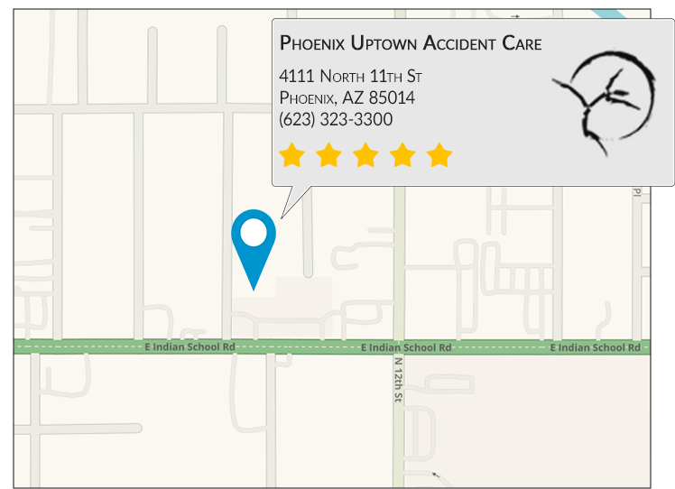 Center For Auto Accident Injury Treatment on Google Map