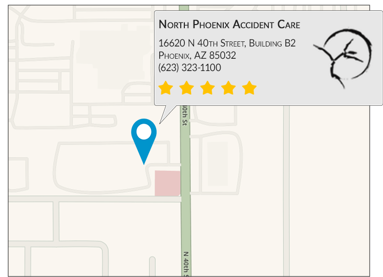 Center For Auto Accident Injury Treatment on Google Map
