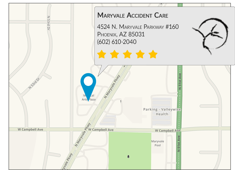 Center For Auto Accident Injury Treatment on Google Map